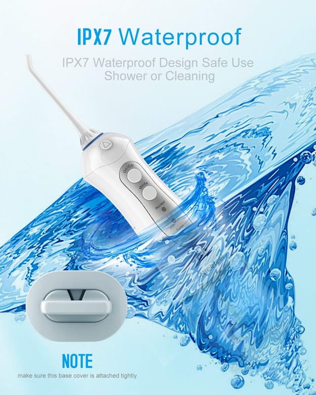 Thumbnail 6 de Nicefeel Cordless Water Flosser (300ml) with 4 Jet Tips, 3 Modes, USB Rechargeable, IPX7 Waterproof