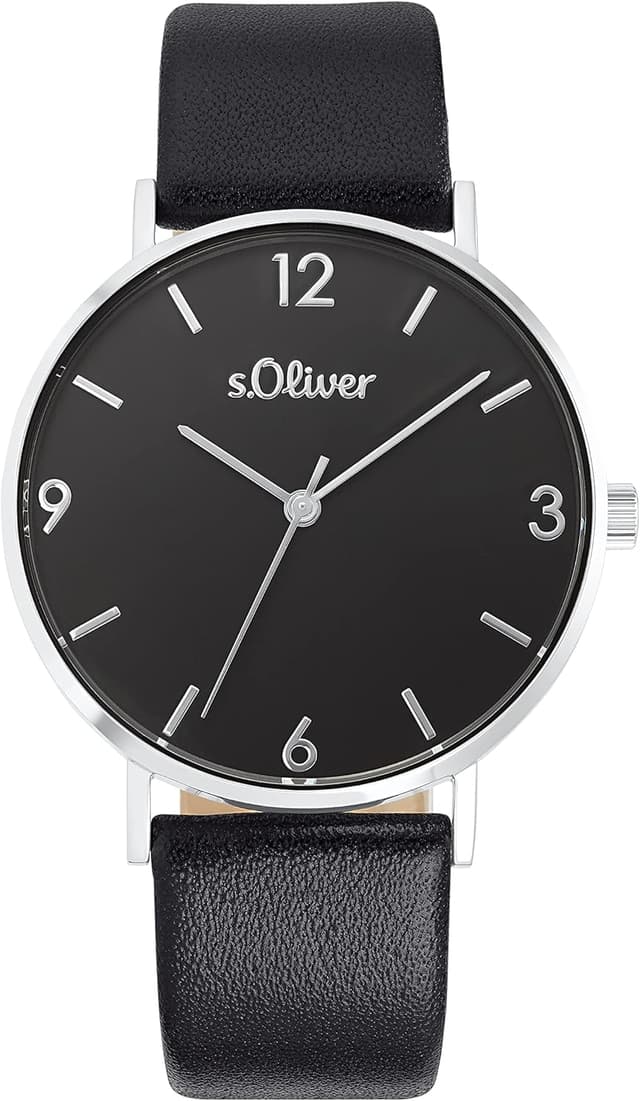 Thumbnail 5 de s.Oliver Damen Armbanduhr Quarzuhr Analog Leder 18,5 cm