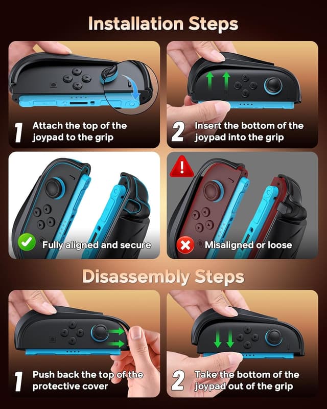 Detalle 2 de FYOUNG Dockable Switch 2 Case with Adjustable Kickstand, Shockproof Hard Shell (Green)