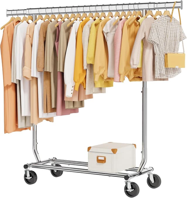 Detalle de Tajsoon heavy duty clothes rack 350 lbs
