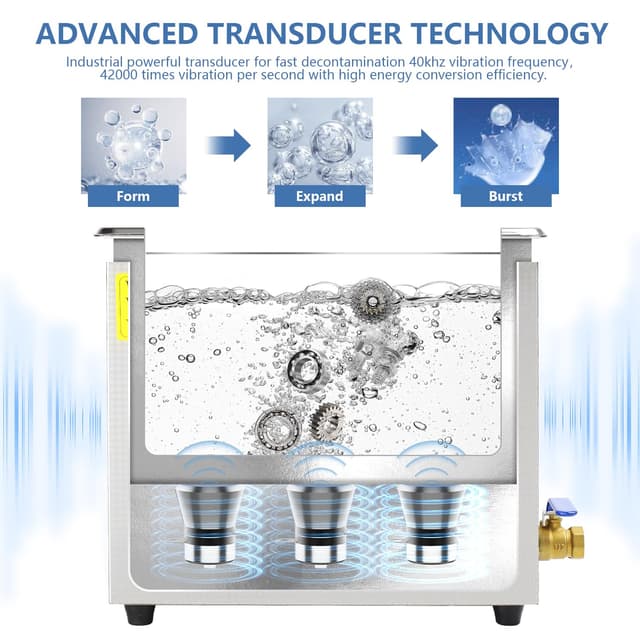 Detalle 2 de Ultraschallreiniger 6 l KECOOLKE 42 kHz