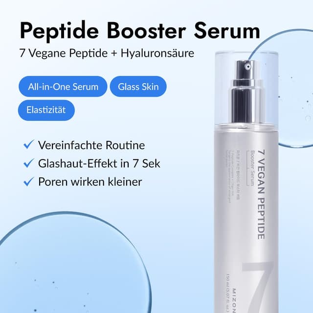 Detalle 2 de MIZON 7 Vegan Peptide Serum 150 ml 💧