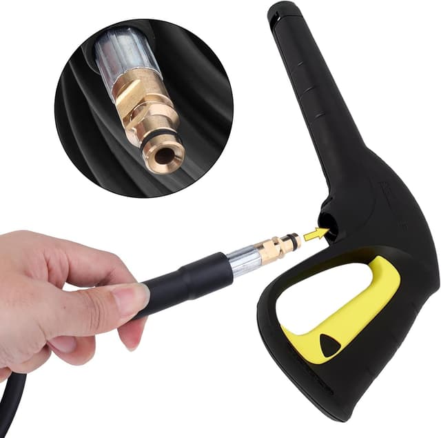 Detalle 2 de 10M Replacement Pressure Washer Hose for Kärcher K Series (K2–K7) with Click Type Quick Connector