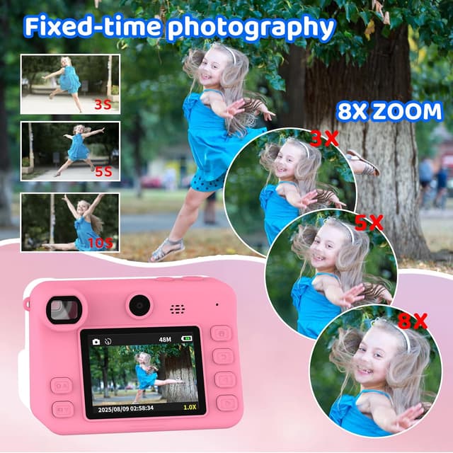 Detalle 2 de Macchina fotografica istantanea per bambini 1080P