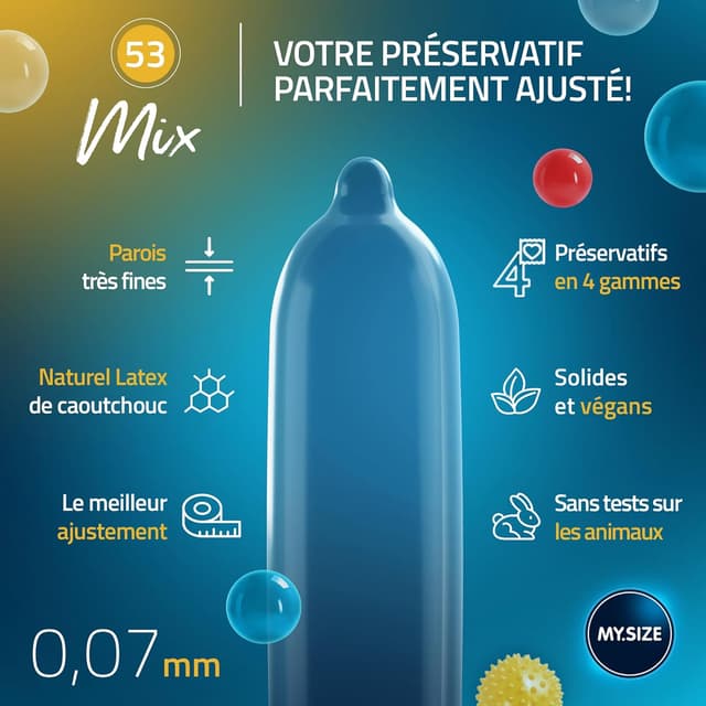 Thumbnail 3 de My.Size Mix taille 3 53 mm préservatifs