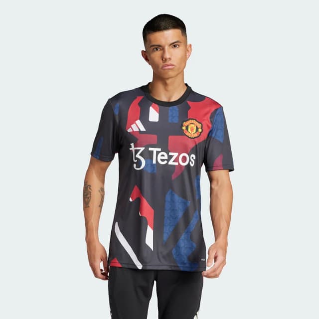 Imagen de adidas Camiseta calentamiento Manchester United 24/25 camiseta Negro 24/25 en OfertitasTOP