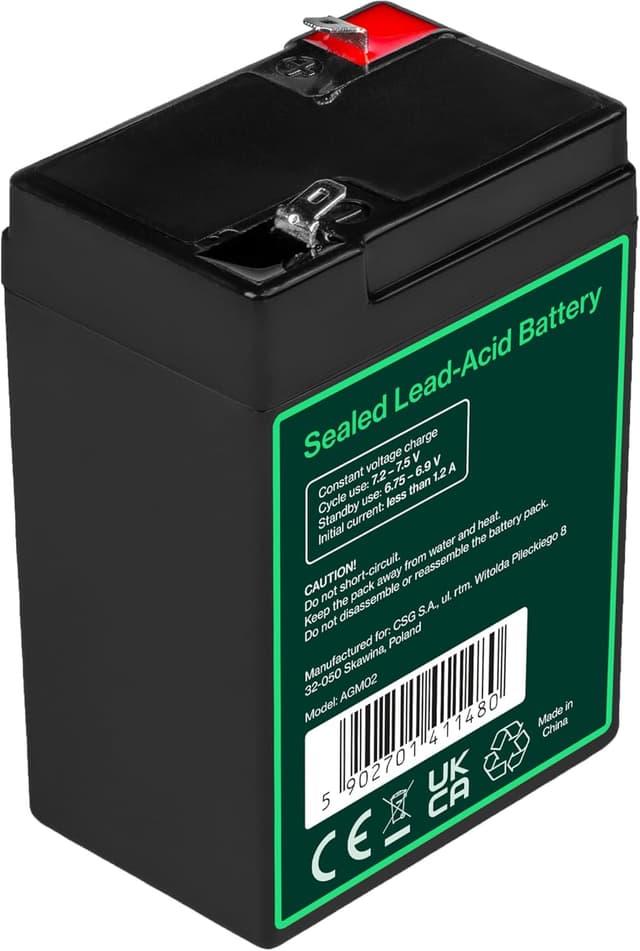 Thumbnail 4 de Green Cell AGM VRLA 6V 4,5Ah Batterie 🔌