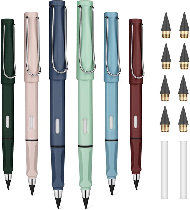 Detalle de OFFCUP Matite Eterna senza inchiostro (6 pezzi) con ricariche e 2 gomme