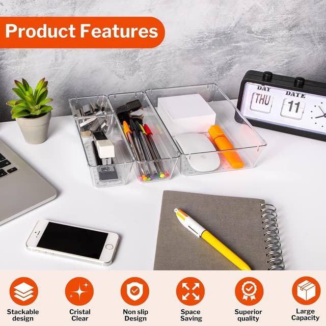 Thumbnail 3 de Stackzy Drawer Organiser Set 16pc