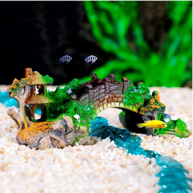 Thumbnail 6 de LiJuanWang Aquarium Deko Brücke 1 Stück 🎍