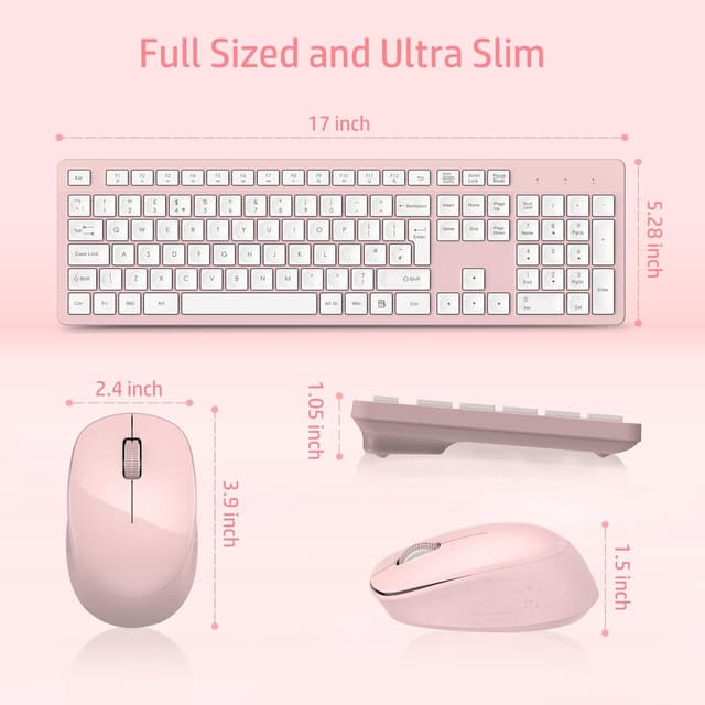 Thumbnail 5 de LeadsaiL Wireless Keyboard and Mouse combo 2.4GHz 🖱