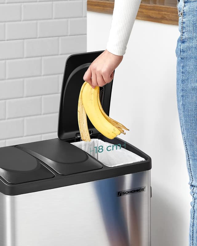 Detalle de SONGMICS LTB54L 54L recycling bin