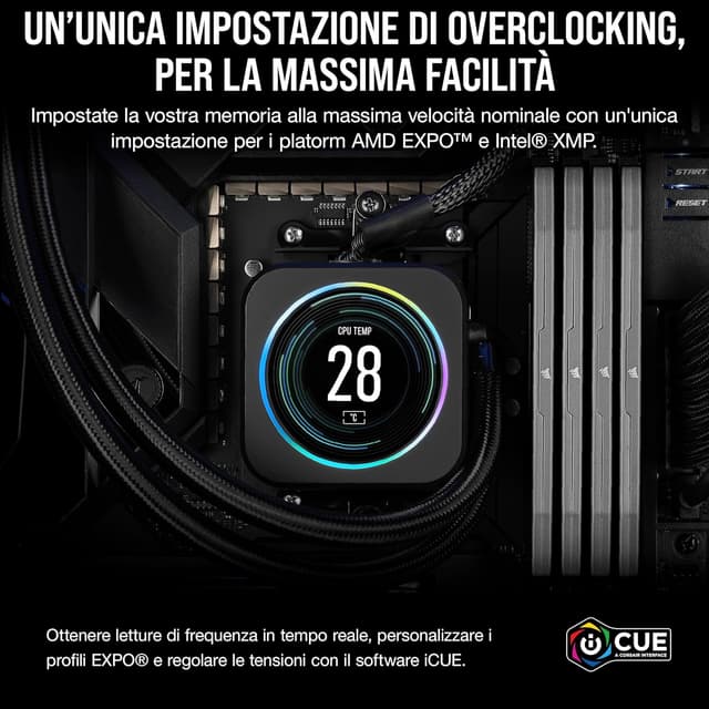 Detalle 2 de Corsair Vengeance DDR5 16GB 5200MHz RAM