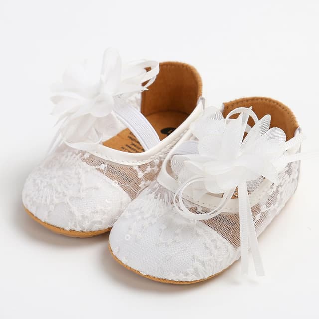Detalle de RVROVIC baby girl moccasins & princess sparkly soft-sole prewalker shoes (mary jane style)
