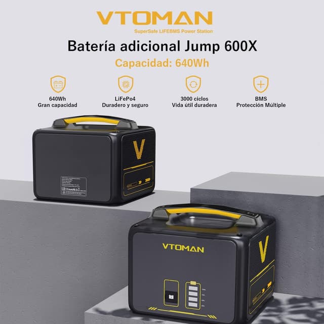 Thumbnail 2 de VTOMAN Jump 600X Batería Adicional 640Wh