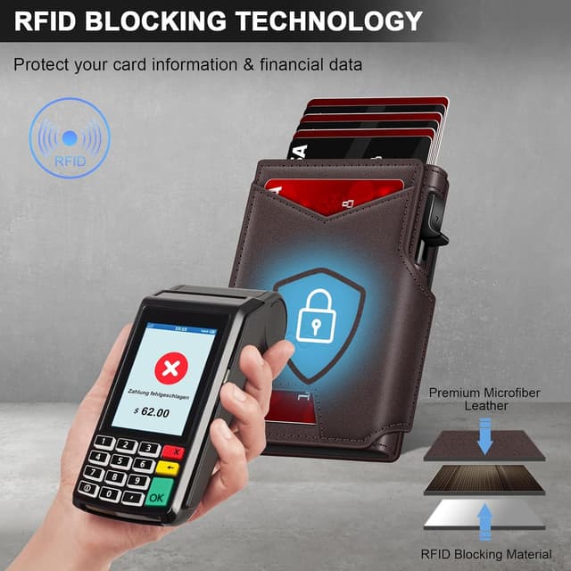 Detalle de Slim RFID Wallet 9-13 Cards 👝