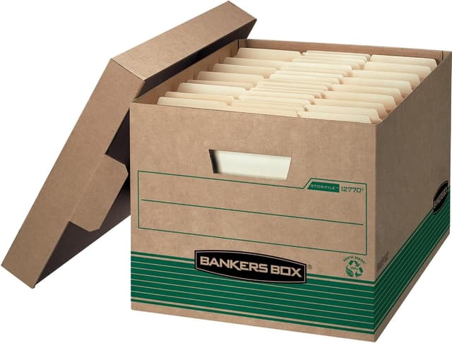 Detalle 2 de Bankers Box 20-Pack Recycled Medium Duty File Storage Boxes