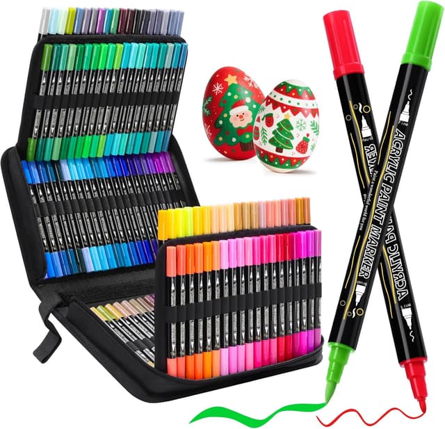 Detalle de 120 Colour Acrylic Paint Pens