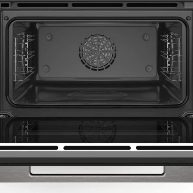 Detalle de Horno eléctrico Bosch Serie 8 CSG7361B1 de 47L negro con Steam Plus y control digital