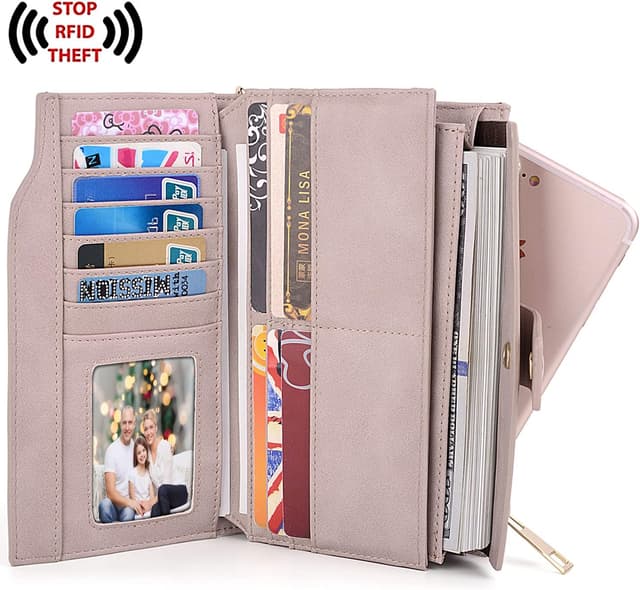 Detalle 2 de UTO Geldbörse Damen RFID Blocking Veganes Leder