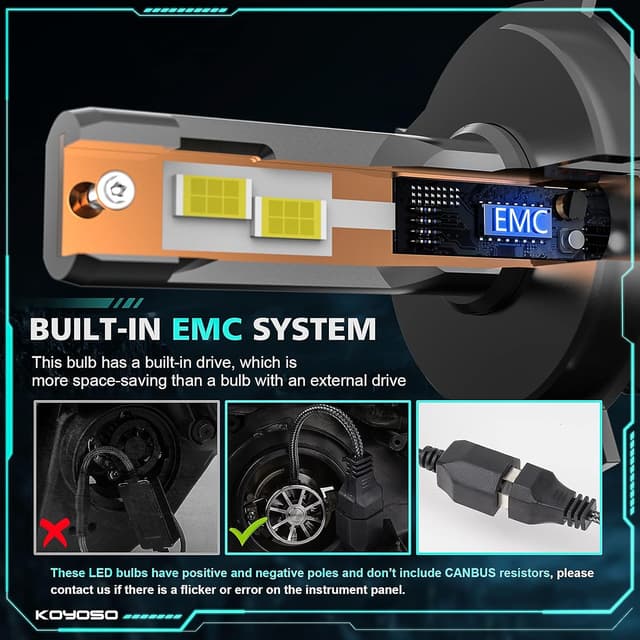 Thumbnail 5 de KOYOSO H4 LED 180W 32000 LM 6500K per auto