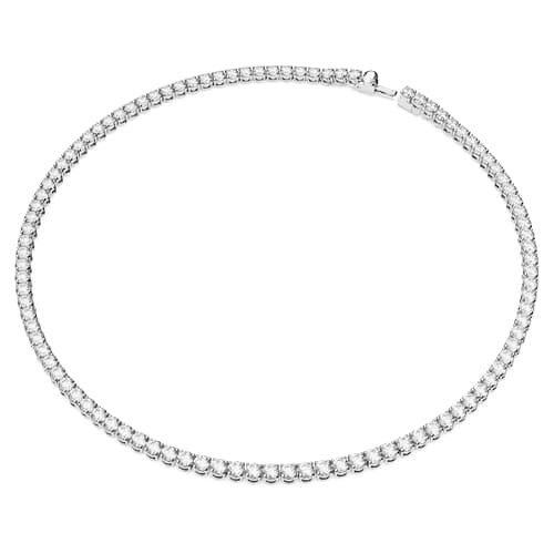 Thumbnail 1 de Swarovski Collar Matrix Tennis, Talla redonda, Blanco, Baño de rodio