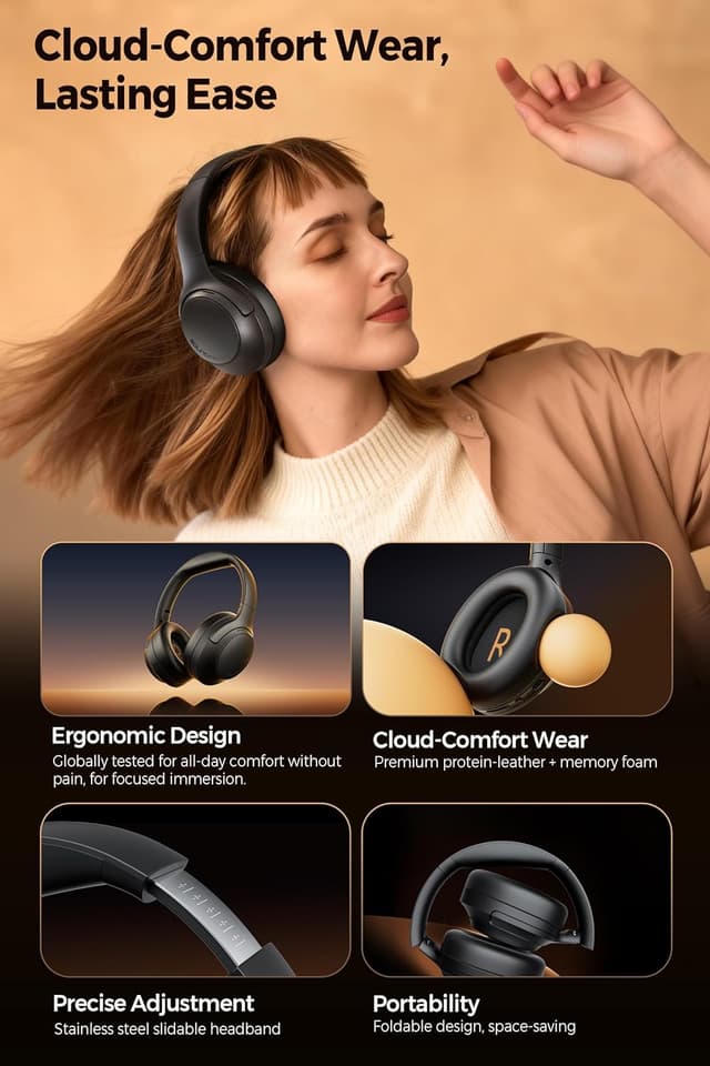 Thumbnail 4 de SoundPEATS Cove Pro cuffie ANC 95 ore