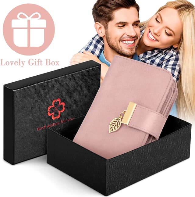 Thumbnail 6 de Faneam Damen-Geldbörse aus Kalbsleder mit RFID-Schutz, 14 Kartenfächer & Reißverschluss-Münzfach