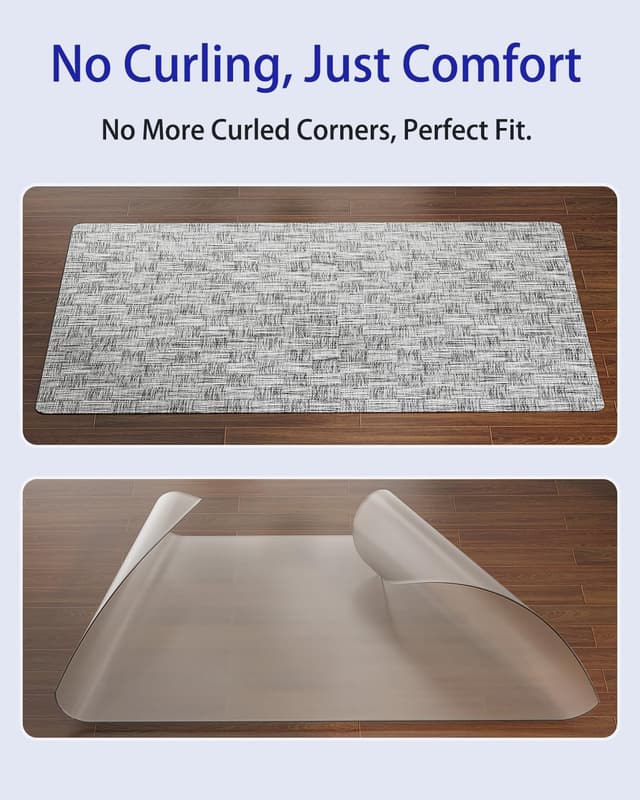 Thumbnail 5 de Delamu 30"×48" Office Chair Mat for Hardwood Floors