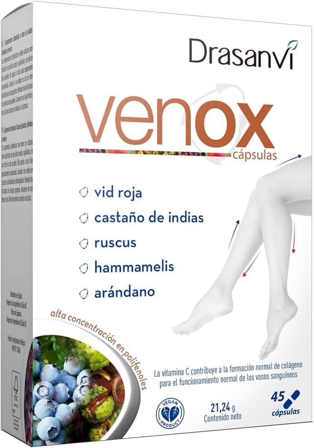 Imagen de Drasanvi VENOX Cápsulas para Mejora Circulación 🍇 en OfertitasTOP