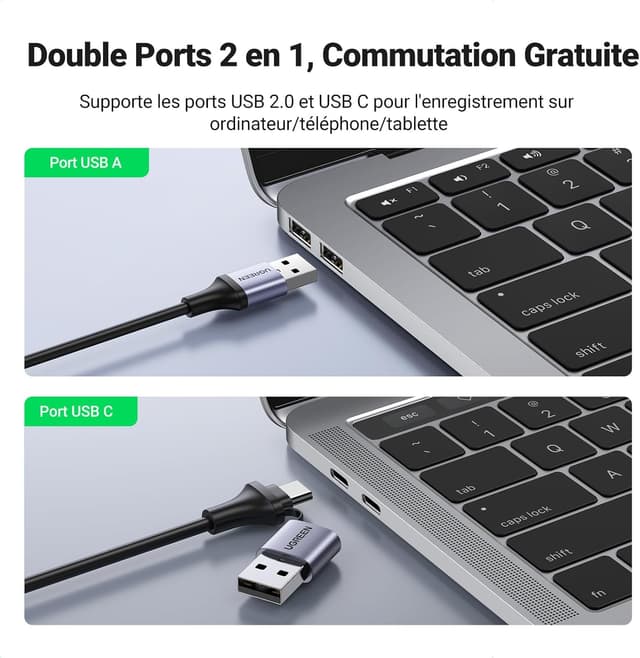 Detalle 1 de UGREEN Carte acquisition vidéo HDMI 4K 60 Hz