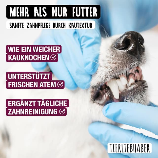Detalle de TIERLIEBHABER Nassfutter für Hunde Probierpaket 8x400 g (Huhn mit Gemüse) – von Tierärzten entwickelt