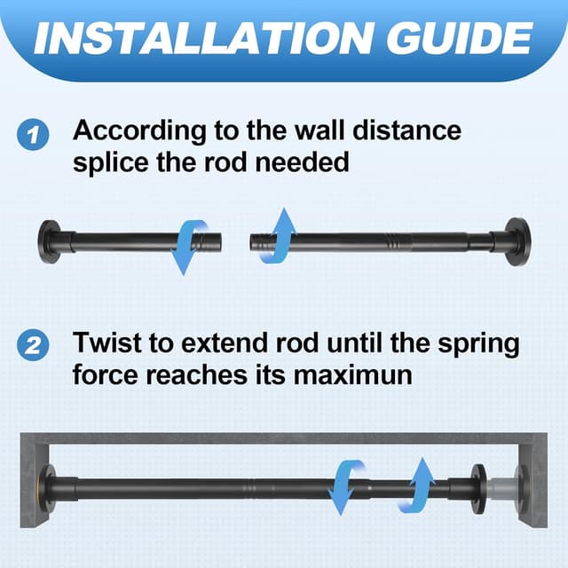 Thumbnail 5 de CorkLatta Black Shower Rod ⚙