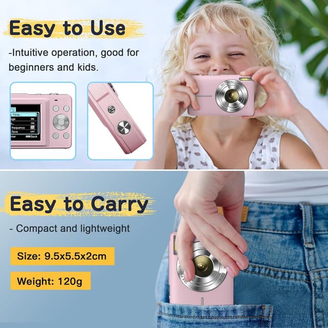 Thumbnail 6 de Cámara de Fotos Digital 44MP Rosa