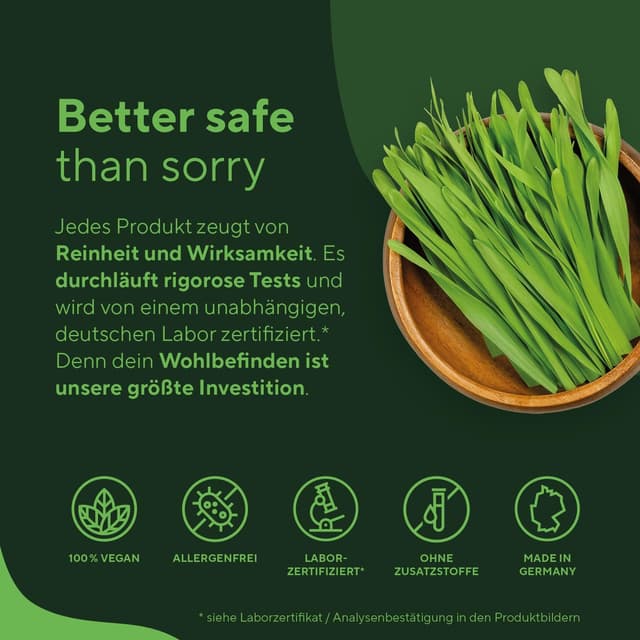 Detalle de Bio Gerstengras – 240 vegane Kapseln (3.000 mg pro Tag) von TRUE NATURE®