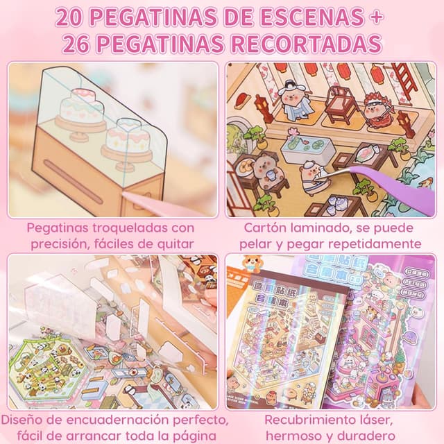 Thumbnail 1 de Kunoli 40 escenas 3D Libro de pegatinas