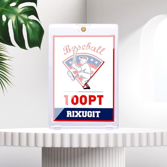 Detalle 2 de 20-Pack 100pt One Touch Magnetic Card Holders (Magnetic Baseball Card Holders) with UV Protection