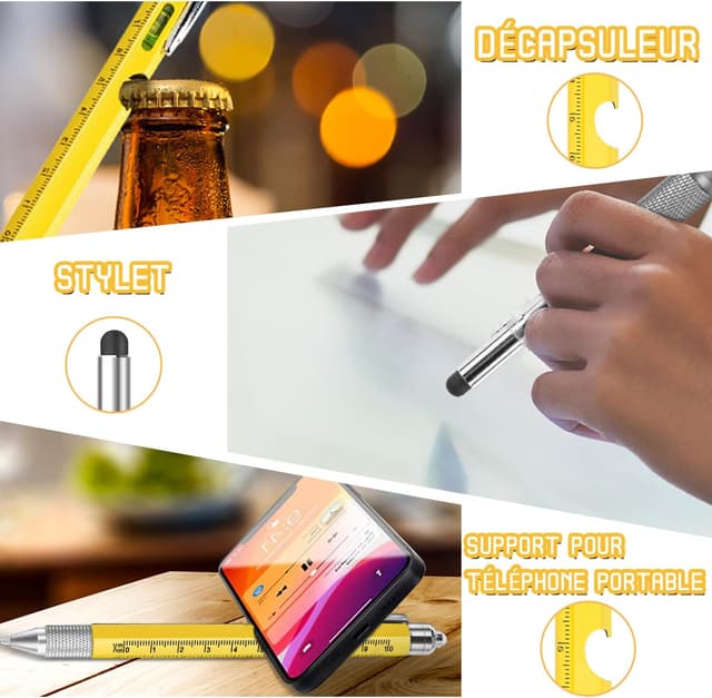 Thumbnail 5 de Maqhpu Stylo multifonction 9 en 1 ✒
