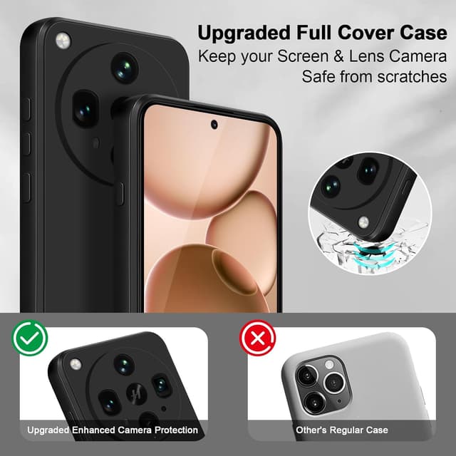 Detalle de Btstring Hülle für Oppo Find X8 Ultra (Silikon, ganzkörper) – schwarz