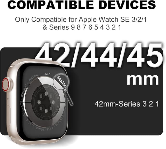 Thumbnail 2 de XYF Crystal Clear Apple Watch Band 45mm