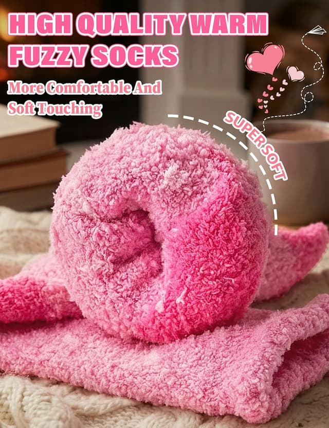 Detalle 2 de MOGGEI Fuzzy Fluffy Socks 5 Pairs