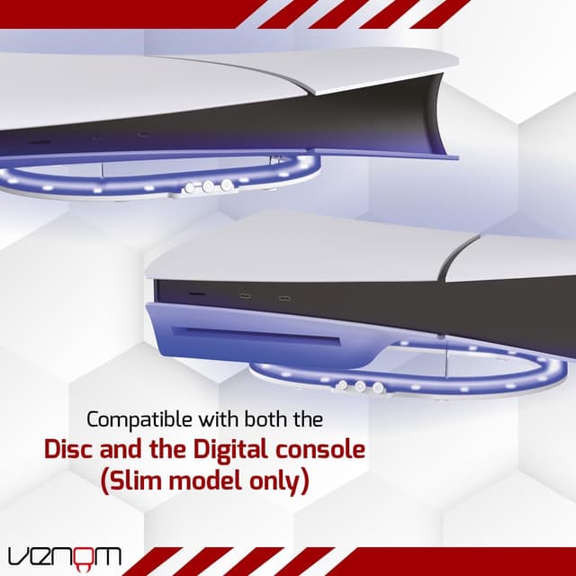 Detalle 1 de Support PS5 Venom horizontal LED