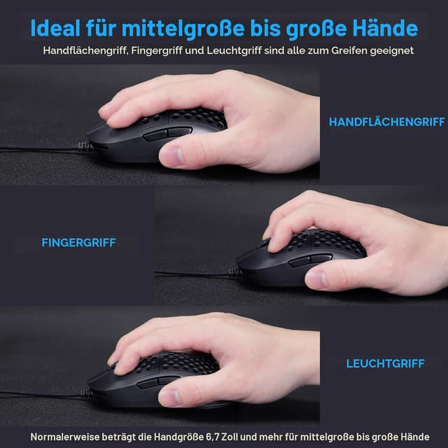 Thumbnail 5 de TMKB M1se Gaming Maus 12800 DPI đź–±