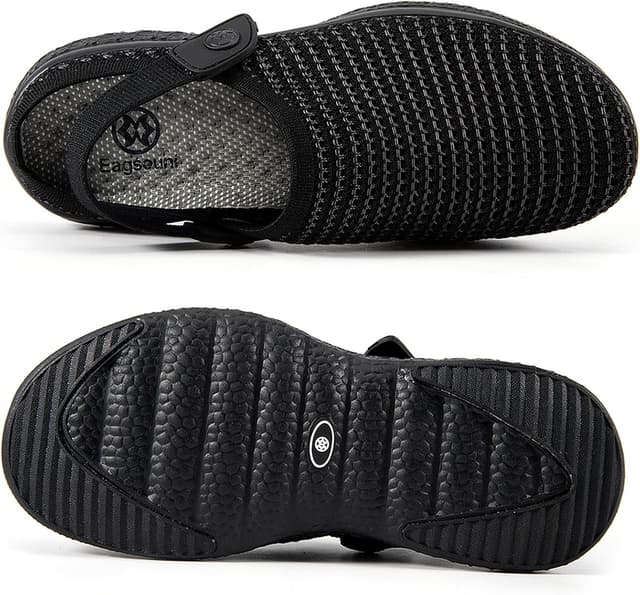 Detalle de Clogs Hausschuhe Herren Damen – atmungsaktive Pantoletten/Gartenschuhe mit rutschfester Sohle