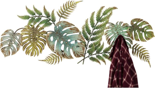 Detalle de Appendiabiti Kare Design Jungle Party verde/marrone con 6 ganci (stile giungla)