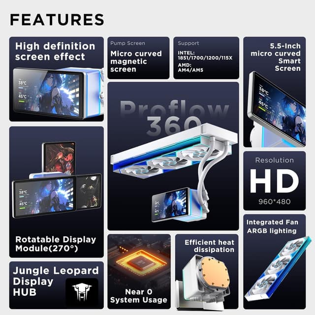 Thumbnail 3 de Jungle Leopard PF 360 AIO Cooler 360mm