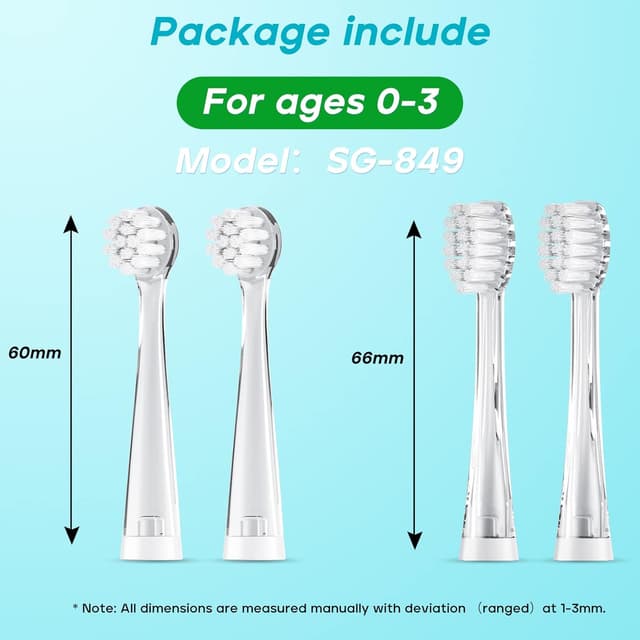 Thumbnail 6 de Seago SG-513 Ersatzköpfe 4er Pack für Kinder