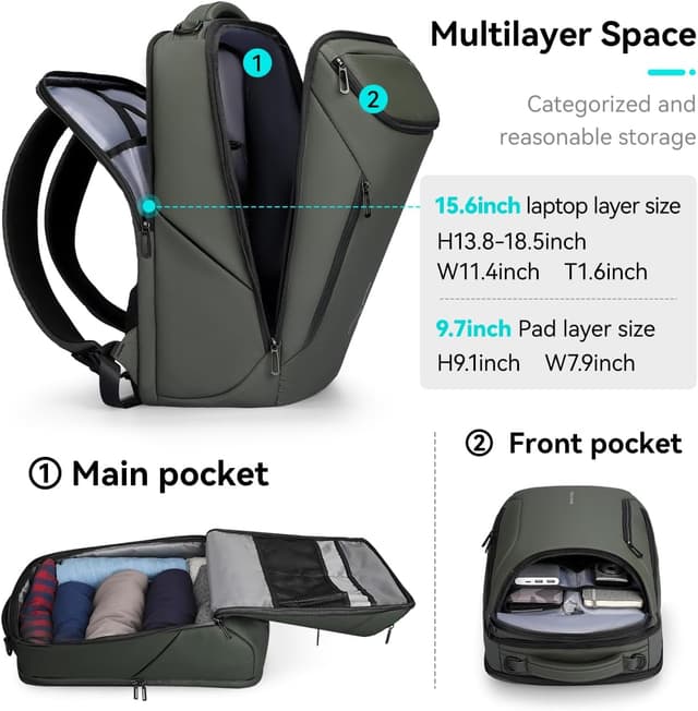 Thumbnail 3 de MARK RYDEN Große Kapazität Rucksack 17.3"