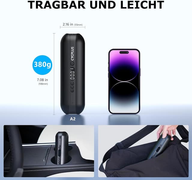 Thumbnail 4 de CYCPLUS Luftpumpe 150 PSI elektronisch