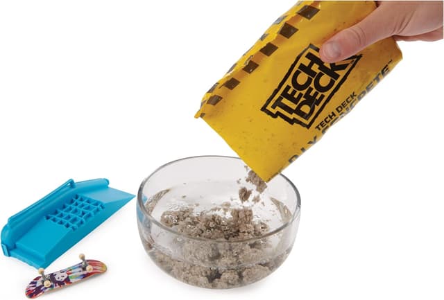 Detalle de Tech Deck Concrete Fingerboard-Rampe zum Selberbauen (mit Enjoi-Fingerboard), ab 6 Jahren